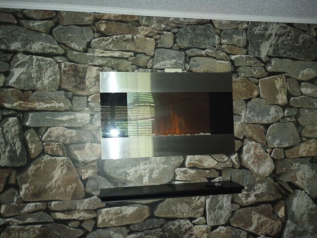 Wall fireplace LR - 228 Chris Collins Rd