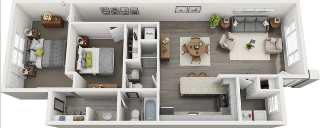 Floorplan - The Apartments at Carriage Pines