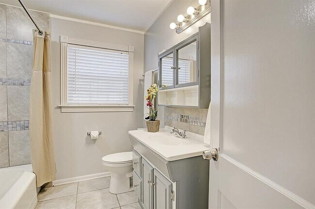 Bathroom off hallway between 2nd and master bedrooms - 1617 Tabor St