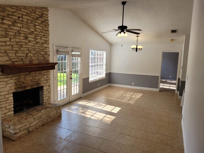 Living room from front door - 8801 Clearbrook Trail