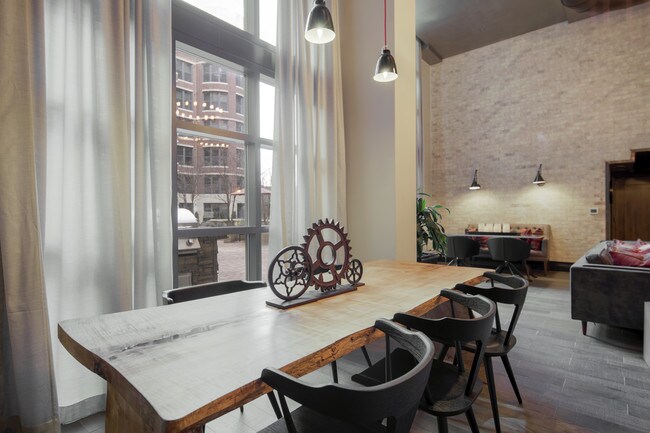 Enjoy the view of the courtyard from 70 Capitol Yards Lounge - Seventy1Hundred