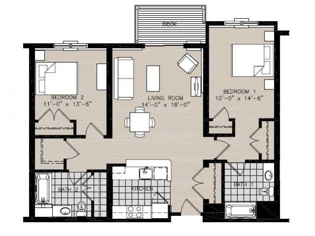 Two Bedroom - Whitman Woods