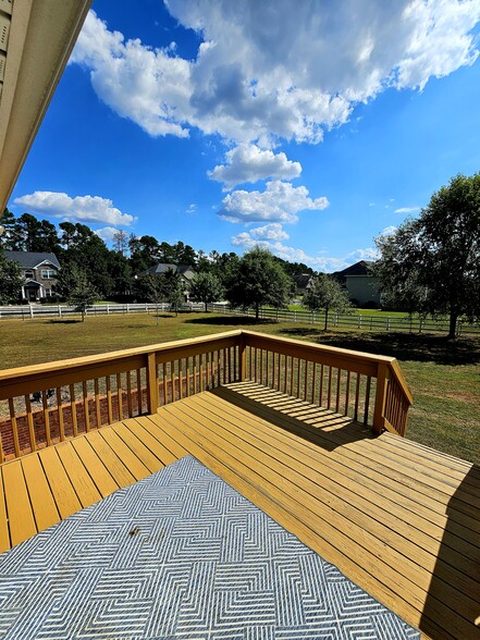 Over looking the very large, fenced yard - 4530 Bible Church Rd