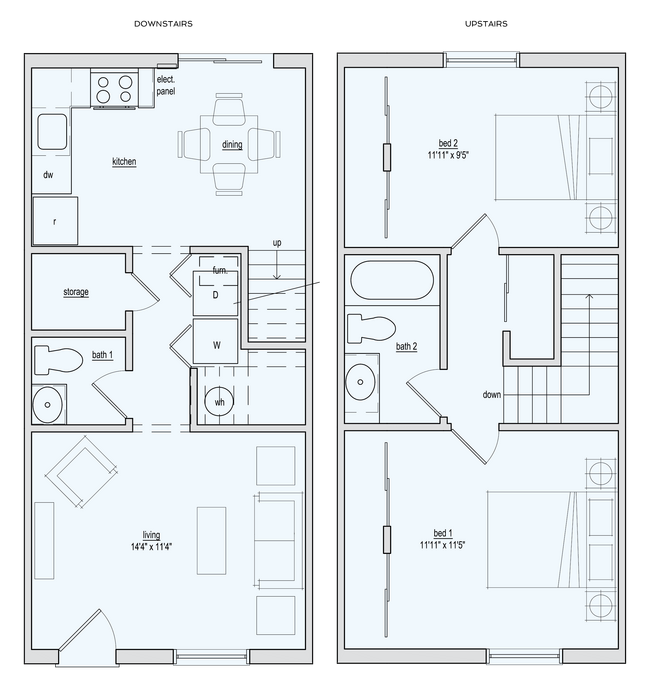 Floorplan - Spanish Lake Townhomes