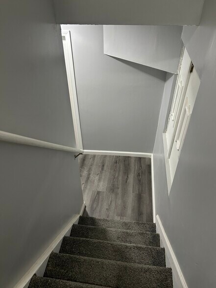 Stairs to basement - 4801 Lady Jane Ave