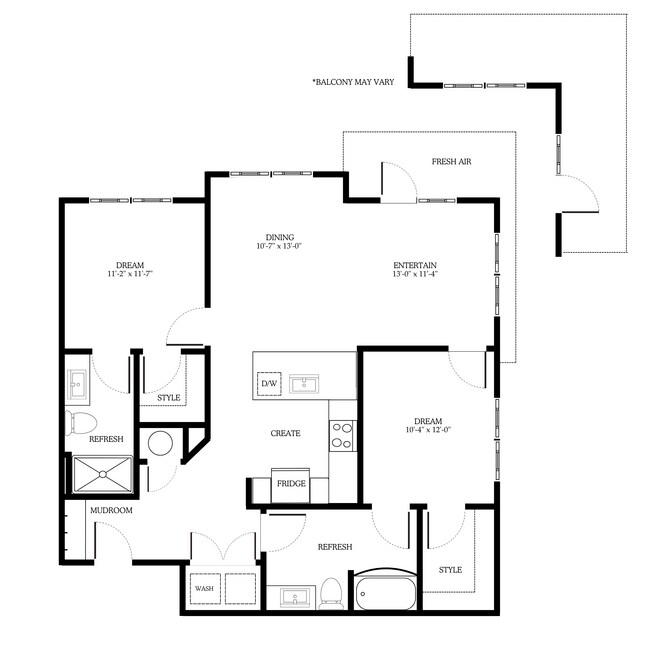 Floorplan - District on the Etowah Apartments