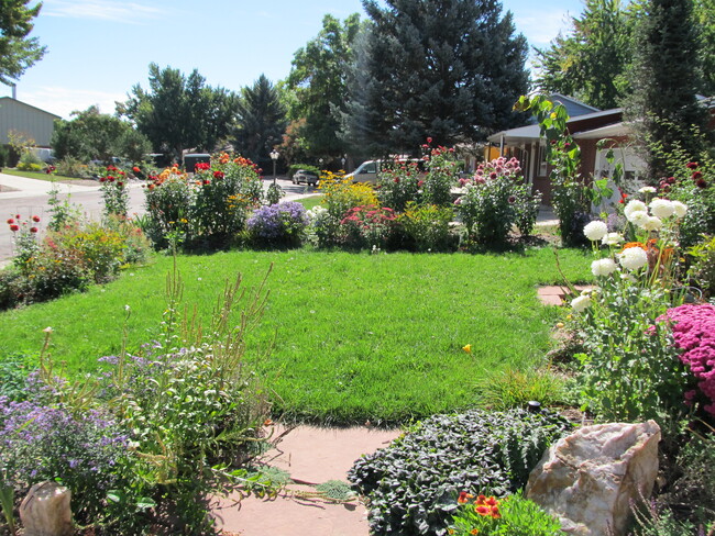 flag stone pathways through the garden make for easy access to lawn area. - 28 James Circle