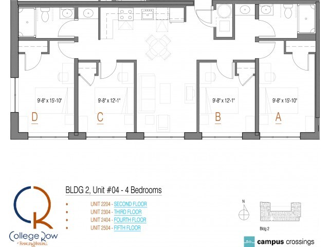 4 Bedroom - Campus Crossings at College Row
