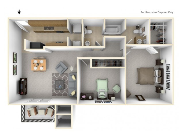 Floorplan - Cambridge Place Apartments