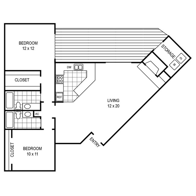 Floorplan - Greenbrier Park Apartments