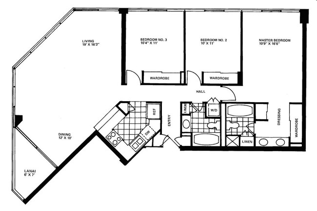 3BD/2BR - Iolani Court Plaza