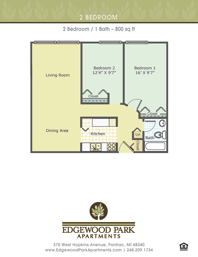 Floorplan - Edgewood Park Apartments