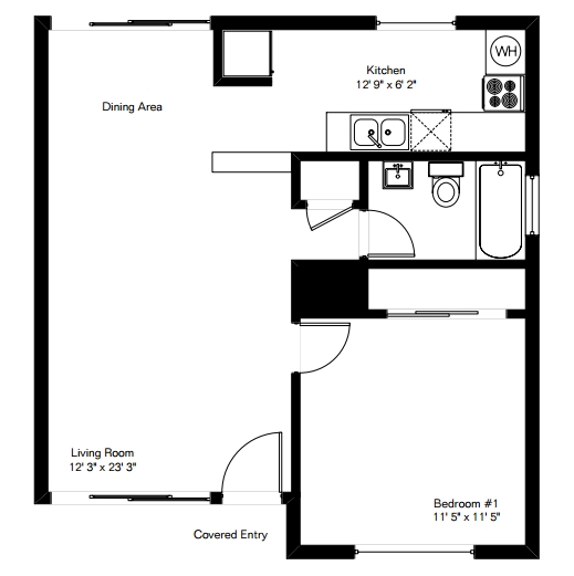 1br/1ba - Broadway Village Apartments