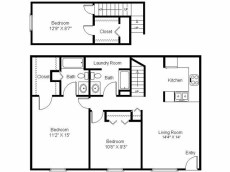 3BR/2BA - Elmwood Villas Apartments