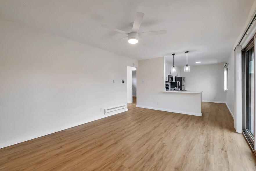 Open Concept Living Room - Plum Street Garden Apartments