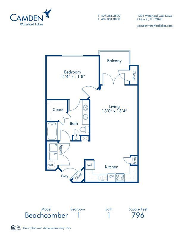 Floorplan - Camden Waterford Lakes