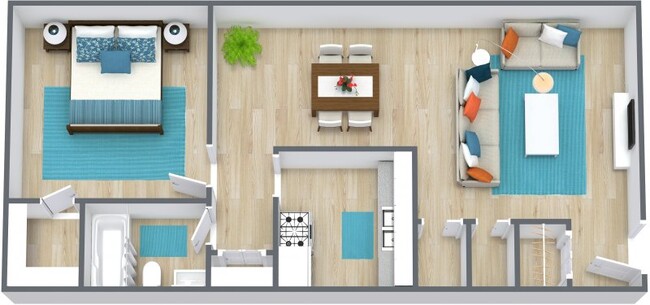 Floorplan - The Seven Two Apartments