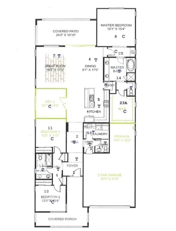 Home Layout - 835 E Hopi Trl