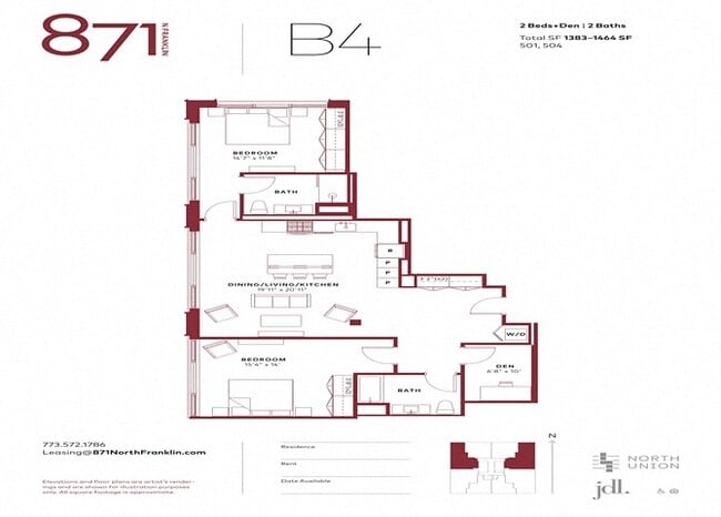 Floorplan - 871 N Franklin