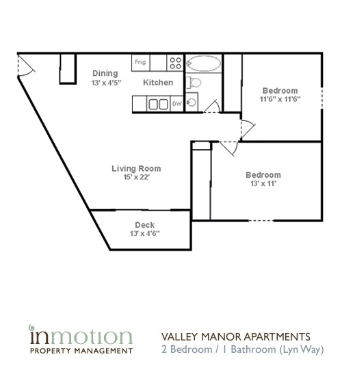2BR/1BA LYN WAY - Valley Manor Apartments
