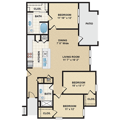 Floorplan - Stonepost Ranch Apartment Homes