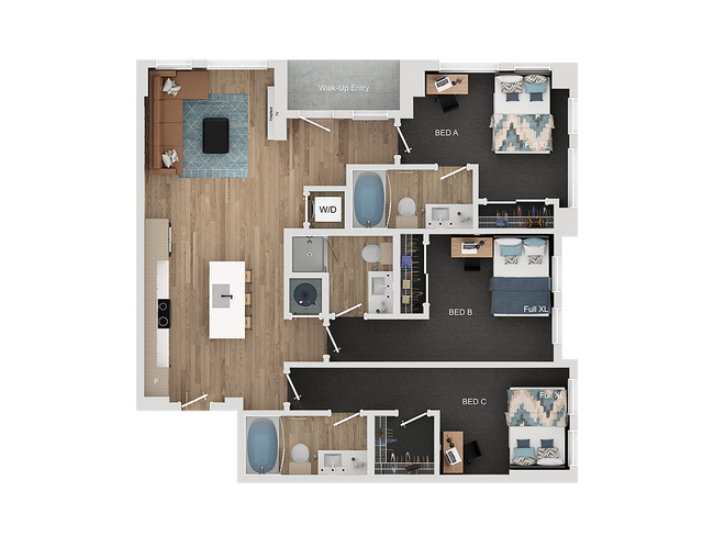 3BR/3BA - C1.2 - Lumen on Ninth