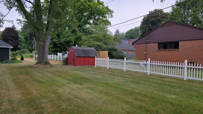 Back yard and Shed - 680 W Fennville St