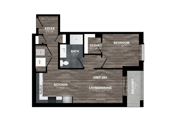 Floorplan - The Mondrian