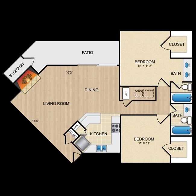 2BR/2BA - Avistar at the Oaks