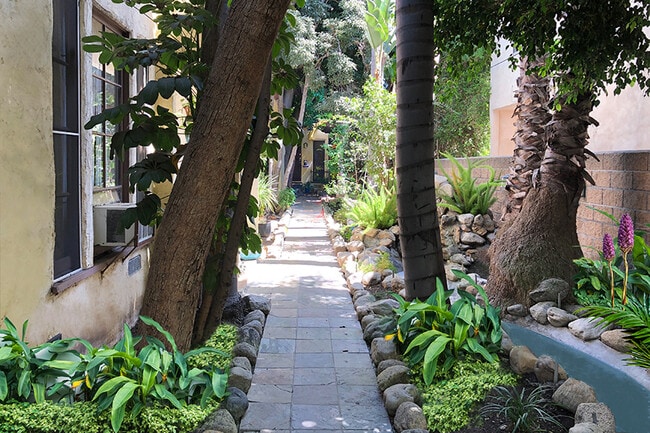 Gated garden - 632 N Sycamore Ave