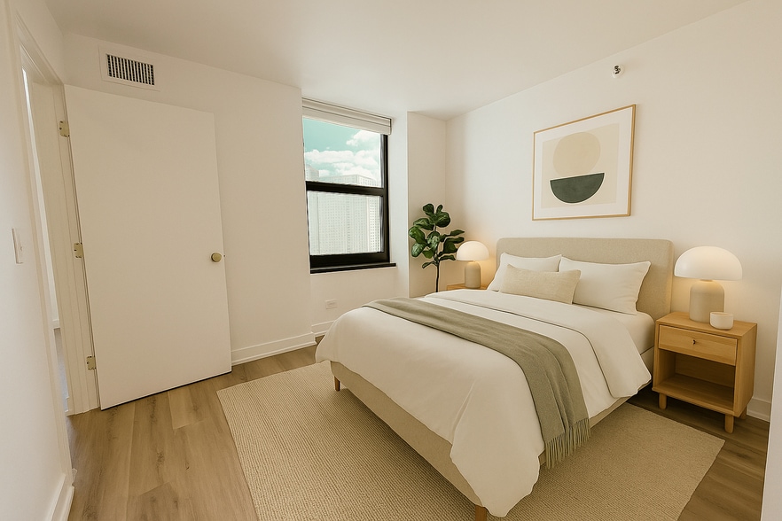 Bedroom (Virtually Staged) - 3660 N Lake Shore Dr