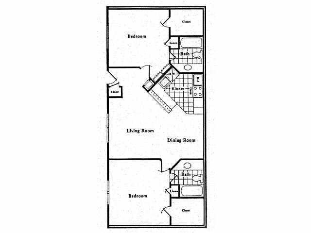 2BR/2BA - The Gardens Apartments