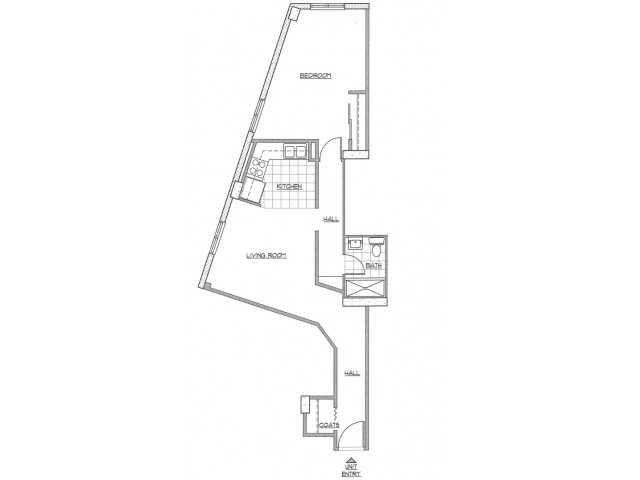 1 Bedroom Small "The Franklin" - The Latitude Apartments