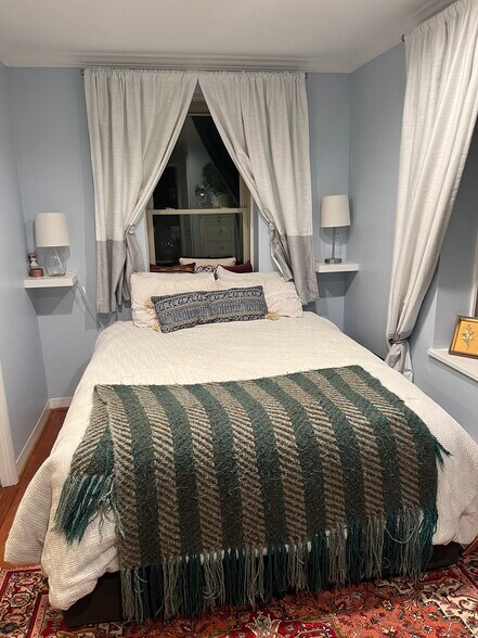 Bedroom fits Queen bed easily. King bed will fit, with less room on either side. - 2440 16th St NW