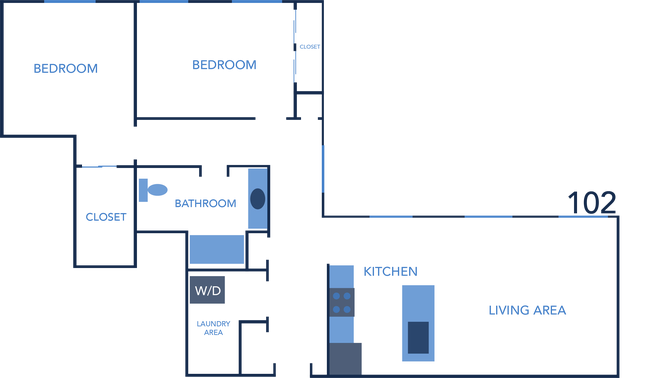Floorplan - Barton Apartments