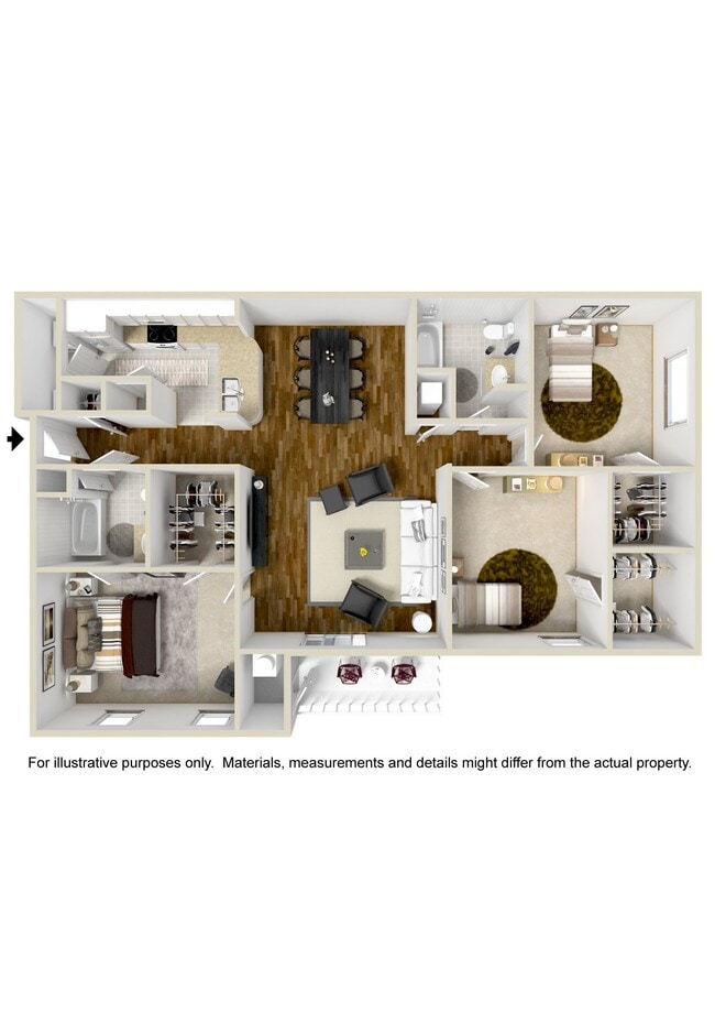 Floorplan - Summit of Shreveport Apartment Homes