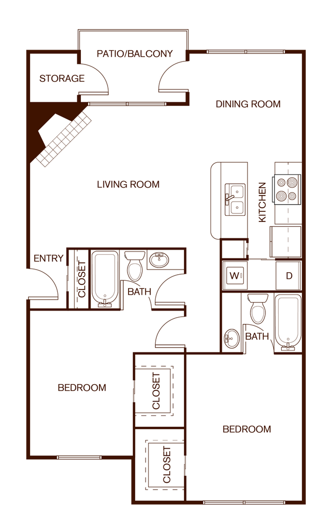 Floorplan - Oaks of Arlington