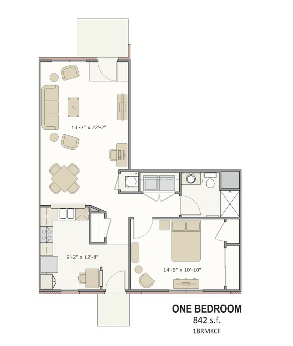 Reflections One Bedroom 842 sq. ft..jpg - Reflections II