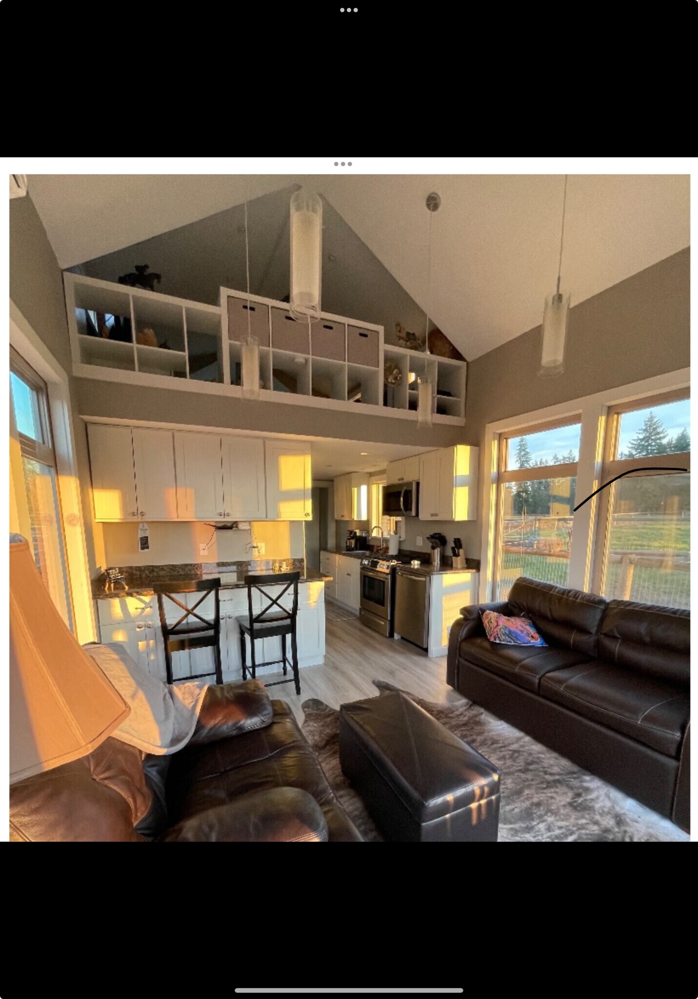 Big windows let the light in with privacy shades - 35227 58th Ave S