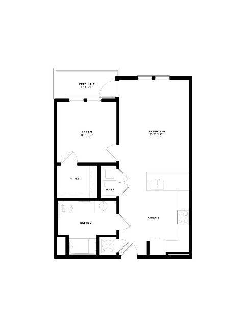 A1-A Floor Plan - Tributary Rise