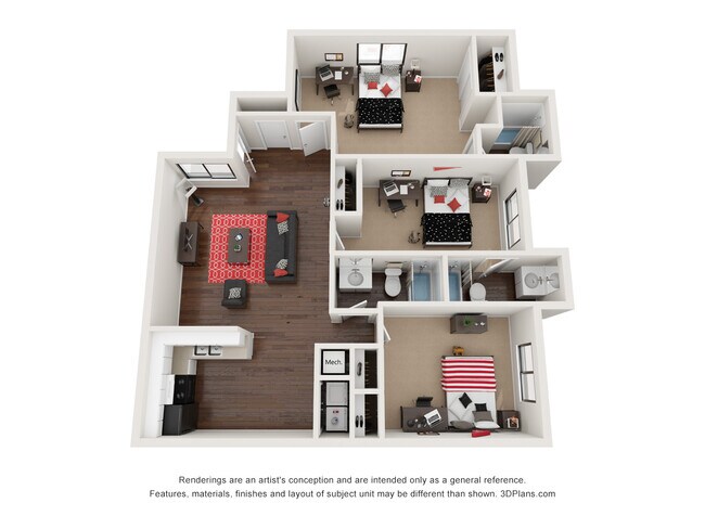 Floorplan - Chartre Oaks Apartments