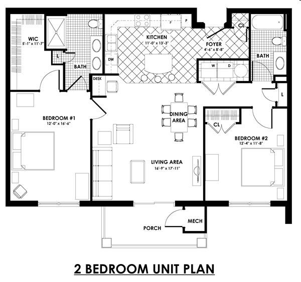 2BR/2BA - The Helm
