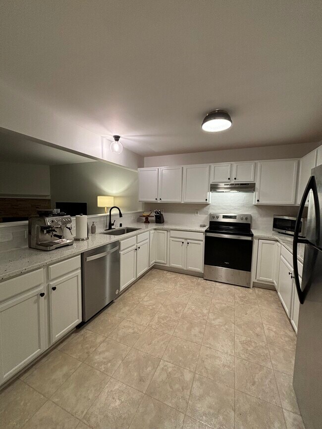 New oven range and vent, lots of storage space alongside walk-in pantry - 2218 Patrick Ln