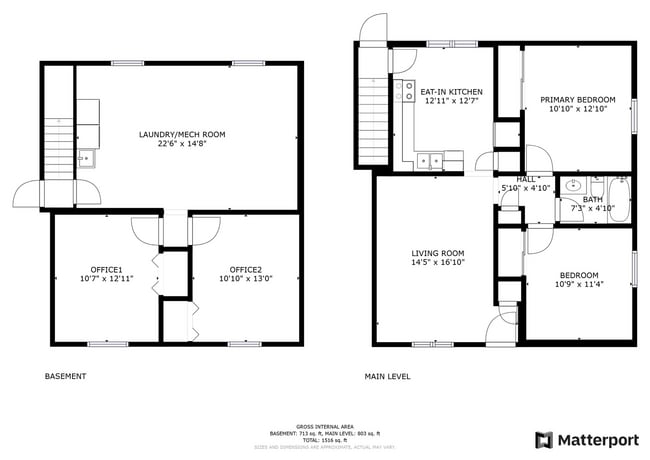 Building Photo - Updated two bedroom ranch duplex with partial basement finish, detached garage, close to mall/sho...