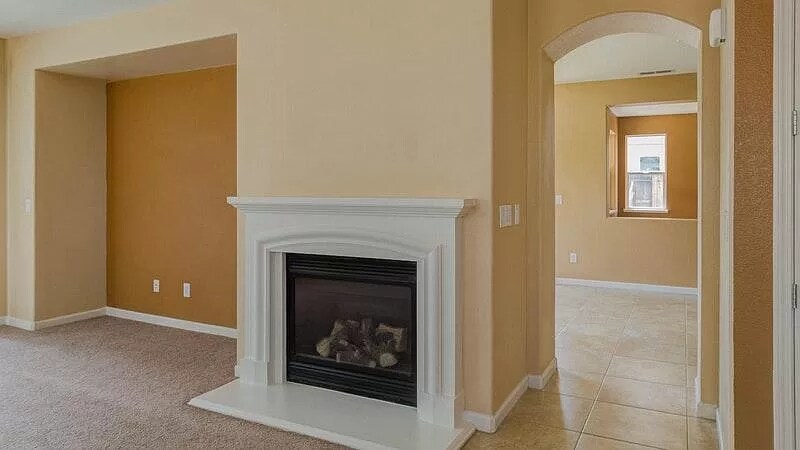 Fireplace in the family room - 10108 Gold Mine Dr