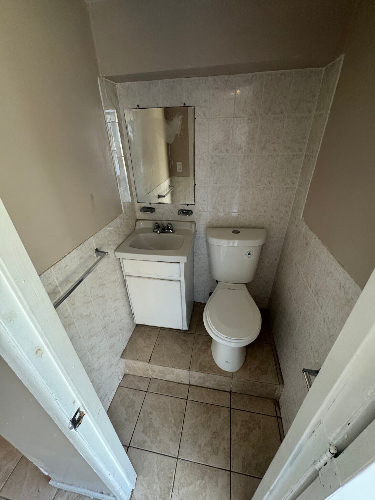 Half bath in the basement - 7 Lawrence Ave