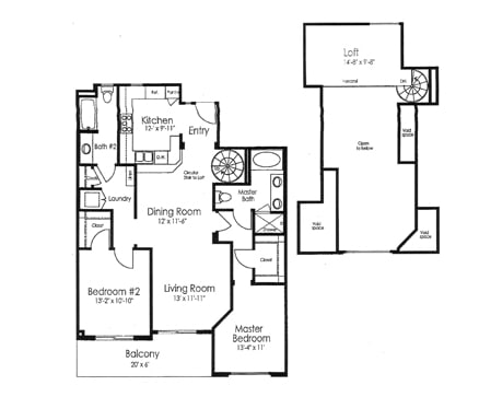 Plan E with Loft - 25 on 5th