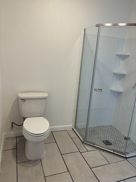 New shower in refreshed bathroom - 1725 S 35th St