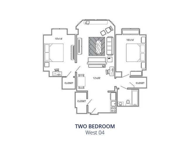 Two Bedroom One Bath West 04 - Westbury