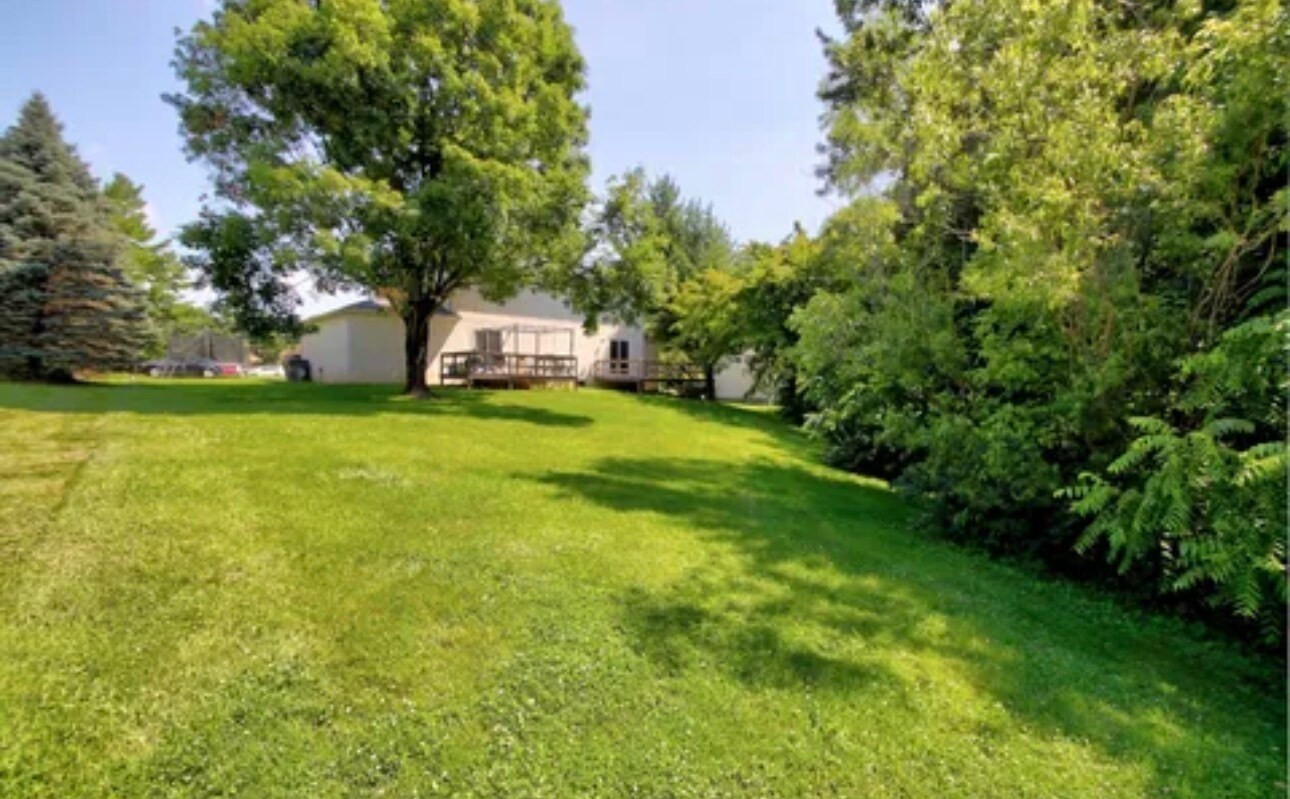 Backyard, 8653 is the unit on the right in this photo - 8653 Refugee Rd